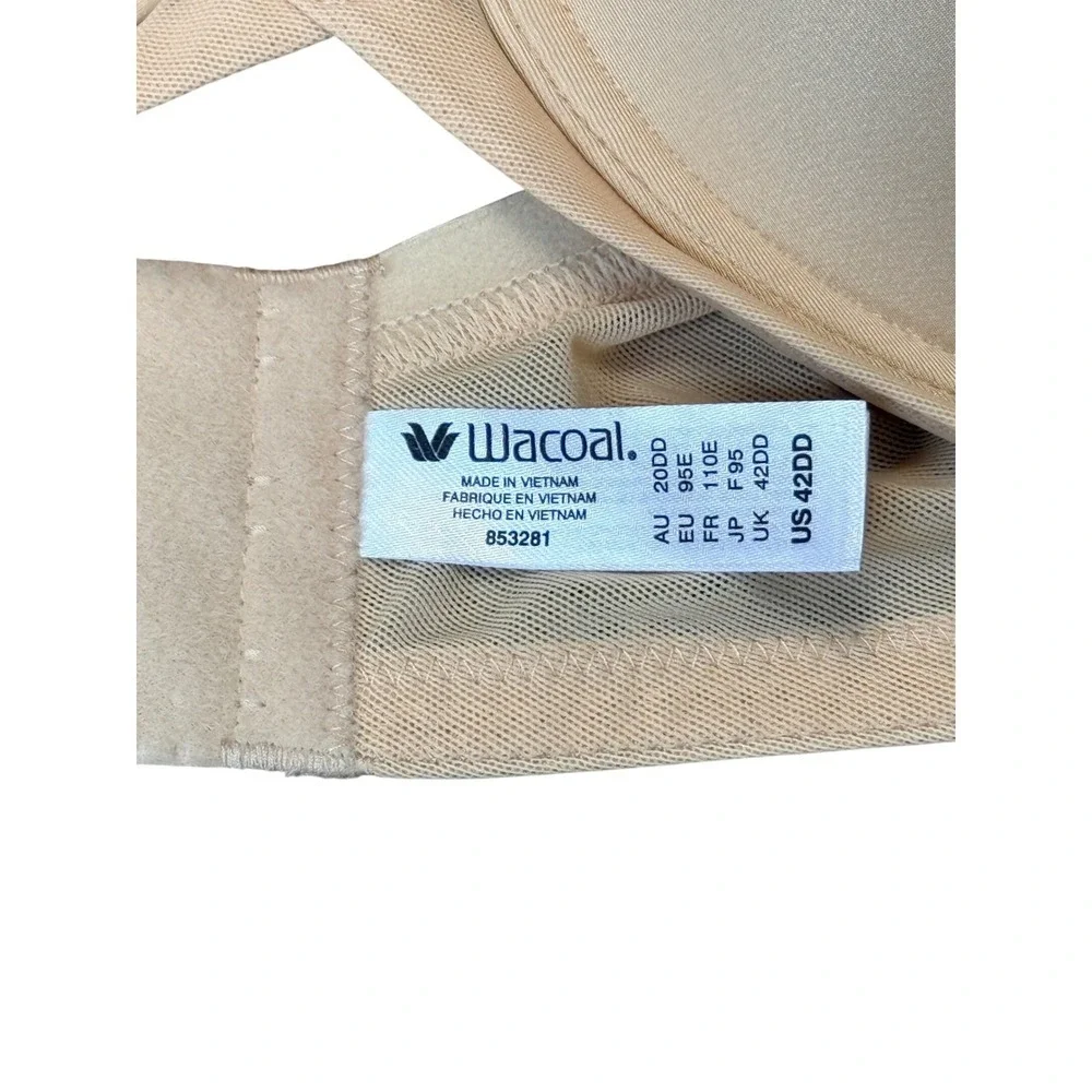 Wacoal Ultimate Side Smoother Underwire Bra 853281 Sand Nude Womens 42DD NEW